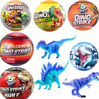 Zuru 5 Surprise Egg Dinosaur Blind Box Series Boys' Battle Tyrannosaurus Rex Toy Gift Desktop Ornament Mysterious Ball