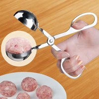 Meat Baller Maker Stainless Steel Meatball Scoop None-Stick Meatball with Detachable Anti-Slip Handles Pop Dough Scoop for Kitch