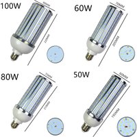 250W 200W 100W 80W 60W 50W 40W 30W25W LED Bulb Aluminum shell lamp 220V E26 E27 E39 E40 Corn light street lamp Nature Warm White
