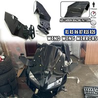 Motorcycle Mirrors For Yamaha YZF R1 R3 R6 R7 R15 R25 R125 Tmax530/560 Conversion Wind Wing Adjustable Swivel Side Mirror