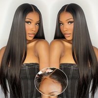 Straight Glueless Wigs Human Hair Ready To Wear 4×4 Pre Cut Human Hair Lace Frontal Wig Pre Plucked Brazilian Human Hair Wigs