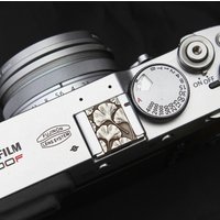 Handmade Retro Metal Shutter Button Hot Shoe Cover for Fuji XT4 XT5 XT50 XE4 X100VI Leica Q3 M11 Panasonic S9 Camera Accessories