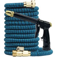 3/4 Inch Expandable Garden Hose with Sprinkler Head Connector High Pressure Watering Device No Kinks Magic Hose for Car Wash