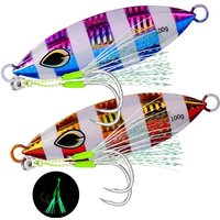 1pcs High quality Metal Night Glow Slow Jig Fishing Lure 40g 60g-200g Sinks Quickly Deep Sea Boat Fishing Marlin Mackerel Bait