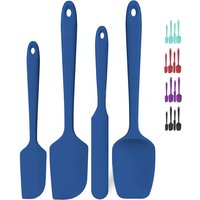 Kitchen Silicone Spatula Set, 600ºF High Heat Flex Silicone Scraper with Nonslip Handle for Cooking Mixing Baking Serving Stirri