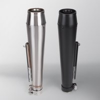 Suitable for retro modified exhaust X4 stainless steel retro muffler for 38/40/43mm motorcycles