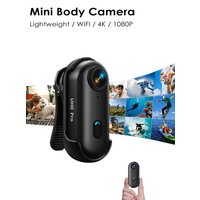 AliExpress NONE 4K Thumb Action Camera Pocket POV Cam Portable Body Recording Wearable Camera WiFi Waterproof Mini Camera Helmet Bicycle Sports