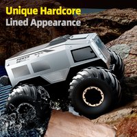 RC Car 1/24 Scale Waterproof 4WD 2.4Ghz Q210 Water Land Dual Mode Amphibious Stunt Car One-Key to Start RC Off-Road Car