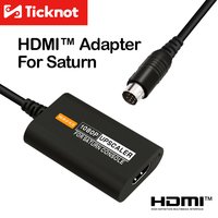 Upskaler HDMI 1080p ™ Adapter do SEGA Saturn z przejściem na format 4:3/16:9, konwerter wejścia S-video do konsoli Satrun.