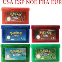 New GBA 6 Languages Game Card 32 Bit Video Game Console Cartridge FireRed Emerald LeafGreen Ruby Sapphire For DS/NDS/GB Toy Gift