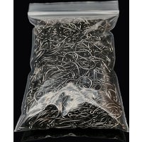 200Pcs Fishing Hooks Eyed Circle Jighead Hook 3#-12# Barbed Fishhooks for Carp Fishery Fishing Material Goods Accessories Pesca
