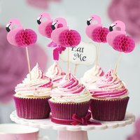 20/40Pcs Flamant Rose Aloha Gâteau Alimentaire Fruits D'été Hawaï Ananas Cupcake Pour La Fête De Mariage Décoration De Gâteau