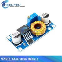 5A XL4015 DC-DC 4-38V to 1.25-36V 24V 12V 9V 5V Step Down Adjustable Power Supply Module LED Lithium Charger