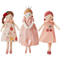 35/38CM Pink Dress Girl Soft Plush Toy Crown Princess Stuffed Girl Doll Nortic Style Home Decor Doll Kids Birthday Gift juguetes