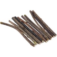 Natural Silvervine Sticks for Cats Catnip Infused Teeth Molar Chew Toys, Safe Non-Toxic Dental Cleaning Chewing Gifts