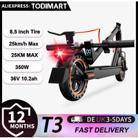 TODIMART T3 Electric Scooter 350W Motor 36V10.2Ah 30km Range 8.5 inch Honeycomb Tire Electric kick Scooters With App ECO Display