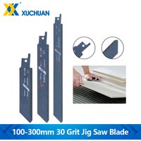 Jig Saw Blade 100/150/225/300mm 30 Grit Diamond Reciprocating Jig Saw Blades for Cutting Tile Granite Marble Glass Cement