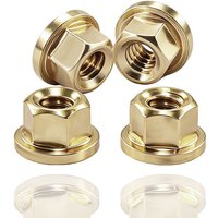 4pcs Brass M2 Flange Wheel Hub Nut for Axial SCX10 Jeep K10 RC Car Metal Upgrade Parts