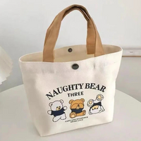 1/2pcs Versatile Tote Handbag for Women Female Students Small Canvas Bag Simple Lunch Bag Office Worker Lunch Bag Shopping Bag