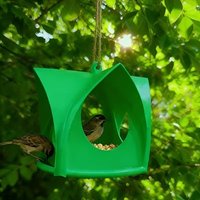 Cottage Style Hanging Bird Feeder Large Capacity Weatherproof Bird Feeder Station Plastic with Stand Bird Feeder Tray Patio