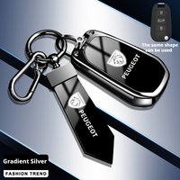 New High-grade zinc alloy silicone car key case car keychain car key bag for Peugeot 408 308 4008 3008 508 2008 5008 Accessories