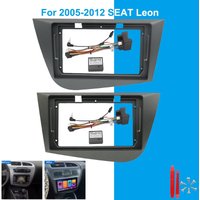 Car Radio Fascia for SEAT Leon MK2 2005-2012 2 Din 9 inch Stereo Player Install Surround Panel Dash Kit GPS Frame With Canbus