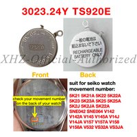 3023.24Y TS920E 3023-24Y 3023 24Y TS920 as MT920 for Seiko Watch Kinetic Energy Rechargeable Battery capacitor 5K21 5K22 V157