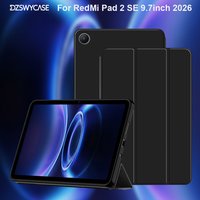 Trifold Stand Case For Redmi Pad 2 SE 9.7 inch 2026, Xiaomi Redmi Pad 2 SE 9.7,With Auto Sleep/Wake TPU Silicone Soft Back Cover