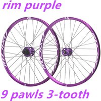 RUJIXU 9 pawls 3 teeth MTB Wheelset Aro 29 27.5 26 Clincher Rims Disc Brake 32h QR TA BOOST HG Hub Mountain bike wheel set