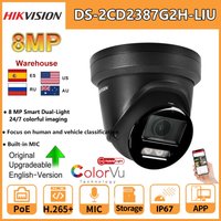 Kamera IP Hikvision 8MP DS-2CD2387G2H-LIU 4K inteligentne światło hybrydowe z wbudowanym mikrofonem ColorVu podwójna lampka stała kamera sieciowa z wi