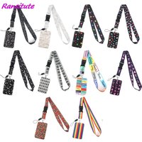 Ransitute R1593 Equation Music Fashion Buckle Lanyard Bus ID Name Work Card Badge Holder For Nurse Doctor Student Accessories