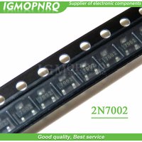 100PCS 2N7002 MOSFET N-CH 60V 300MA SOT-23 N-channel FET New Original Free Shipping