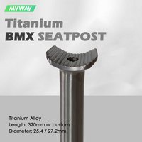 Titanium Alloy BMX Bike Seat Post, Wholesale, 25.4 / 27.2 Seatpost, BMX Seat Rod 320mm