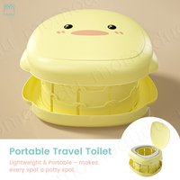 Tragbare Enten-Toilette für Kleinkinder, faltbare Töpfchentraining-Toilette für Auto, Camping, drinnen und draußen, Badezimmer für Babys und Kinder