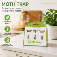 6pcs Moth Trap Sticky Glue Board Indoor Outdoor Household Fly Insect Catcher Pest Control Trap for Home Kitchen Garage