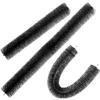 SucceBuyGutter Guard Cylinder-Shaped Brush Easy On Gutter Guard 5" Gutter Brush W/ Bristle Easy To Clean For Roof Gutter