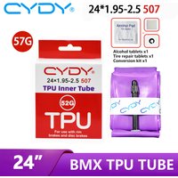 52G CYDY Bike TPU Inner Tube Camera Tyre “507 24” 24x1.95 2.0 2.1 2.125 2.25 2.35 2.4 2.5 Inch BMX Bicycle Tire Cycling pneu