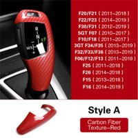 For BMW new 3 Series 5 Series F10 F30 gear head sticker ABS carbon fiber gear panel gear lever sticker