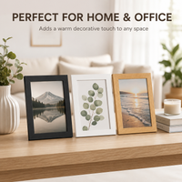 6 Inch Wooden Picture Frame Light Oak Dark Walnut Photo Frame for Family Memories Home Decor Gift