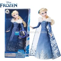 Disney Frozen Elsa Singing Doll Winter Elsa Joint Movable Figure Model Can Sing Collectible Dolls Children's Day Gifts