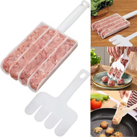 Plastic Meatball Maker Mold Maker Set Fried Fish Beaf Meat Making Balls Mold Spoon Tools Barbecue Gadgets Hot Pot Kitchen Tools