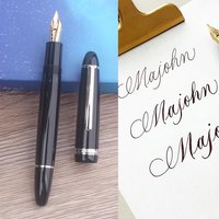 MAJOHN P138/P139/P136 Soft Elastic Flex Nib Fountain Pen Flexess Bendable Art Nib for Floral Calligraphy Round Script
