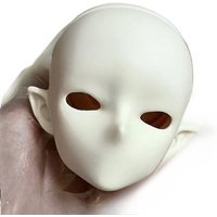 New 1/3 1/4 Bjd Anime Doll's Head PVC Makeup Practice Girls Dress Up Toy Gifts