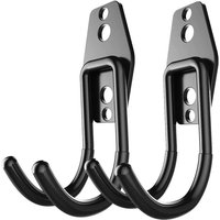 Heavy Duty Garage Storage Utility Hooks Wall Mount Hanging Tool Organizer for Garden Tools Efficient Space Solution