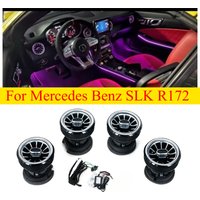 For Mercedes Benz SLK R172 Car LED Front Dashboard AC Air Condition Vent Outlet Turbo Interior Trim Car Accessories