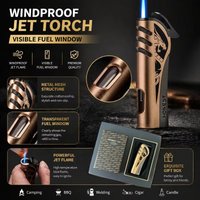 Metal Windproof Inflatable Cigarette Lighter with Domineering Dragon Pattern Appearance Design Smoking Tools Men's Gift
