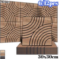 Waterproof Wooden Sound-absorbing Wall Panels Sound-absorbing Decorative Wall Stickers Apartment Studio Background Decoration