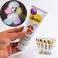 Pet Dye Cream 80g Semi Permanent High Pigmented Colorful Dog Hair Bright Coloring Dyestuff Pigment Supplies for Home