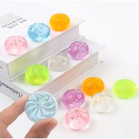 Free Mini Dumpling Squishy Steamer Bun Squeezable Soft Colorful Stress Relief Crystal Fidget Sensory Relaxing Party Favors Gift