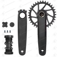 AliExpress NONE MTB crank set with bottom bracket and narrow wide chain link 34T 36T 38T 40t 7075 Aluminum single speed 170 crank arm
